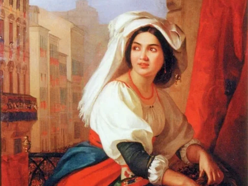 1810-Apollon Nikolayevich Mokritsky - Apollon Nikolayevich Mokritsky - La ragazza del carnevale